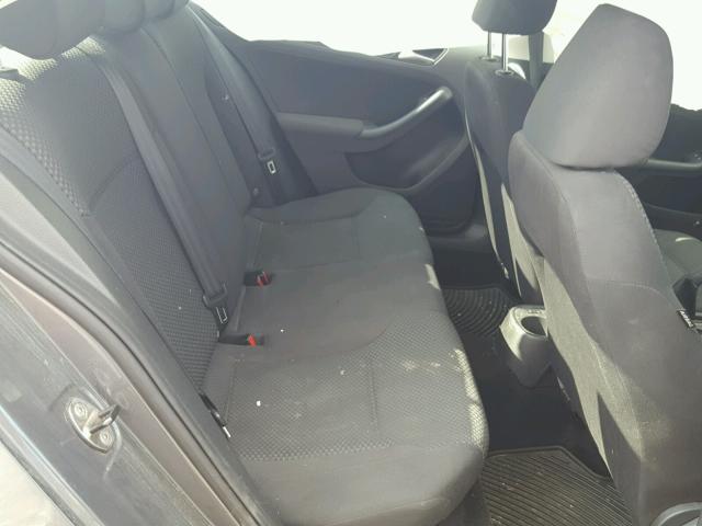 3VW2K7AJ2CM421137 - 2012 VOLKSWAGEN JETTA BASE ნაცრისფერი ფოტო 6