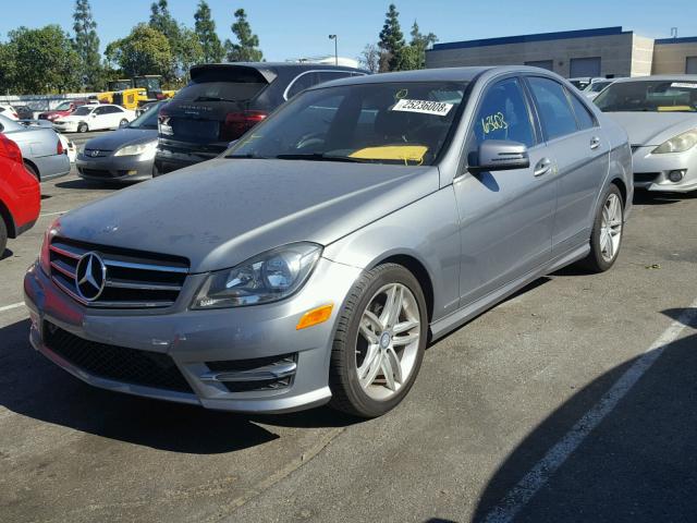 WDDGF4HB8ER305023 - 2014 MERCEDES-BENZ C 250 GRAY photo 2