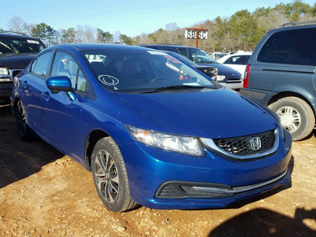 19XFB2F84EE067082 - 2014 HONDA CIVIC EX BLUE photo 1