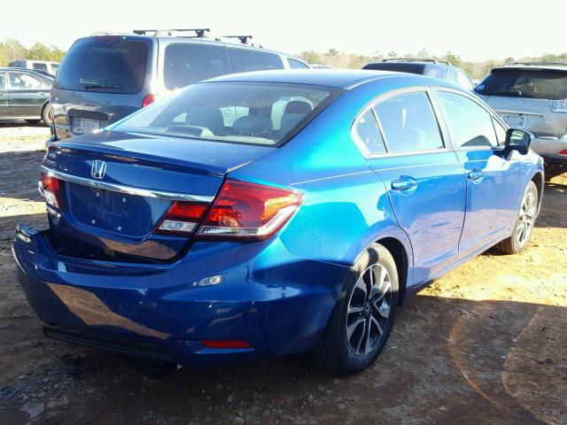 19XFB2F84EE067082 - 2014 HONDA CIVIC EX ლურჯი ფოტო 4