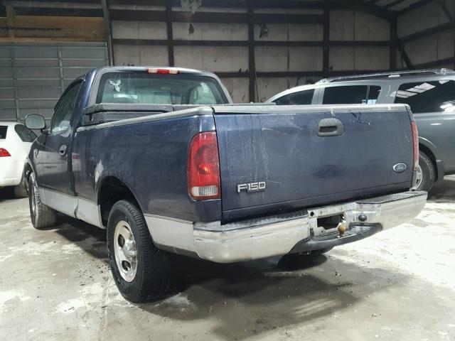 1FTRF17252NB96249 - 2002 FORD F150 BLUE photo 3