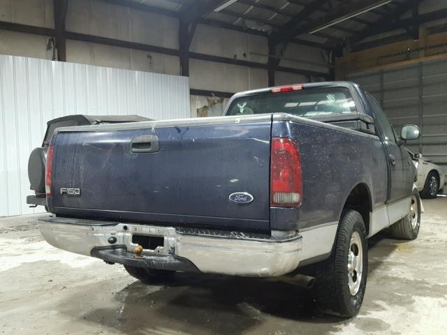 1FTRF17252NB96249 - 2002 FORD F150 BLUE photo 4