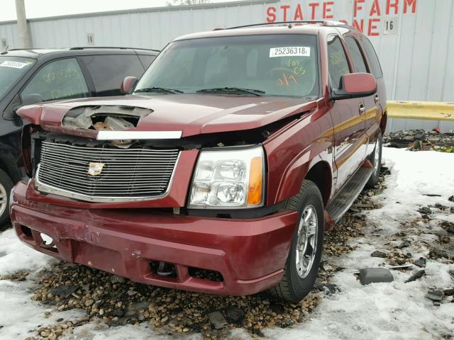 1GYEK63N92R138705 - 2002 CADILLAC ESCALADE L BURGUNDY photo 2