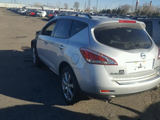 JN8AZ1MW2CW233012 - 2012 NISSAN MURANO S SILVER photo 3