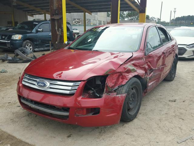 3FAHP06Z87R101632 - 2007 FORD FUSION S RED photo 2