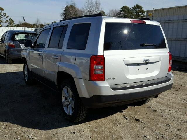 1C4NJPBB1DD230011 - 2013 JEEP PATRIOT SP SILVER photo 3