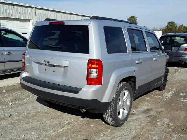 1C4NJPBB1DD230011 - 2013 JEEP PATRIOT SP SILVER photo 4