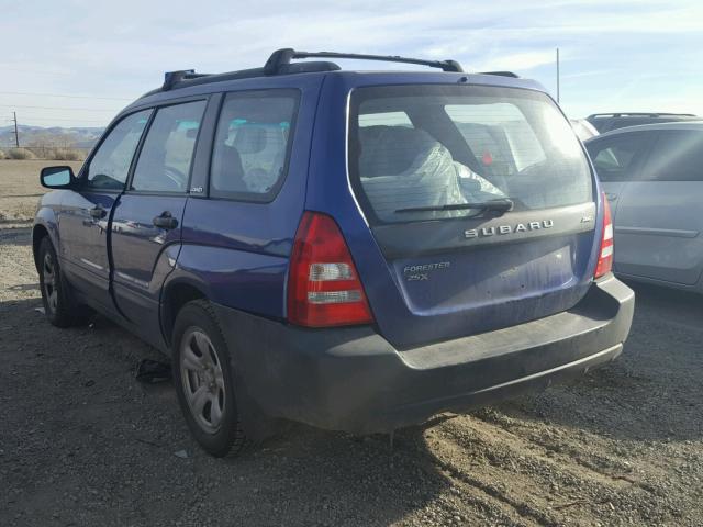 JF1SG63674H717418 - 2004 SUBARU FORESTER 2 BLUE photo 3