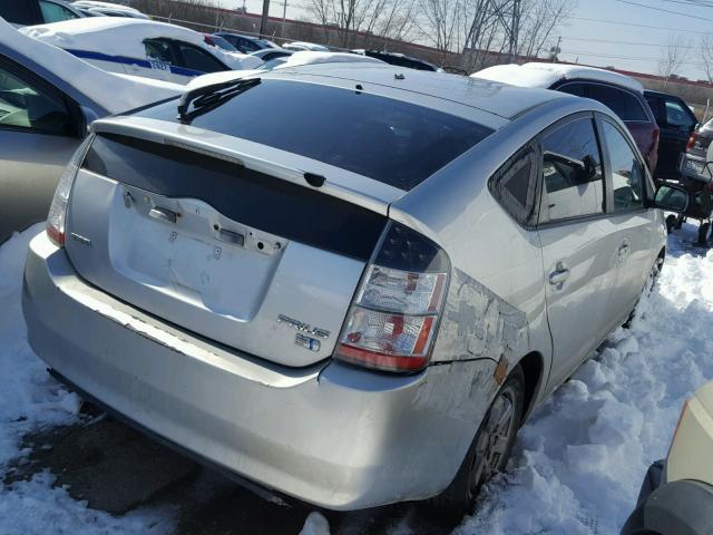 JTDKB20U257033436 - 2005 TOYOTA PRIUS SILVER photo 4