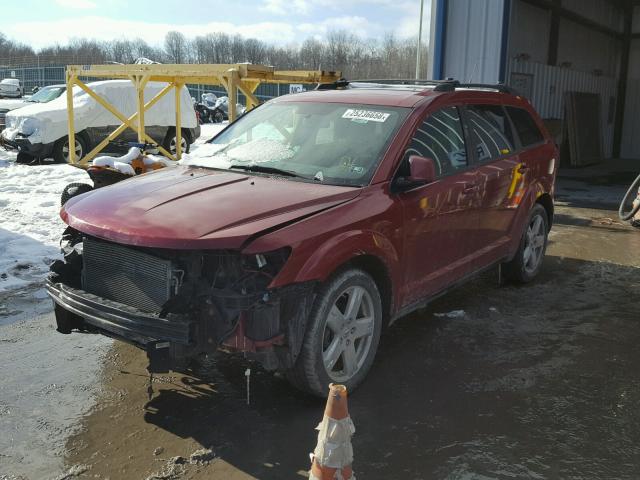 3D4PH5FV3AT107350 - 2010 DODGE JOURNEY SX RED photo 2