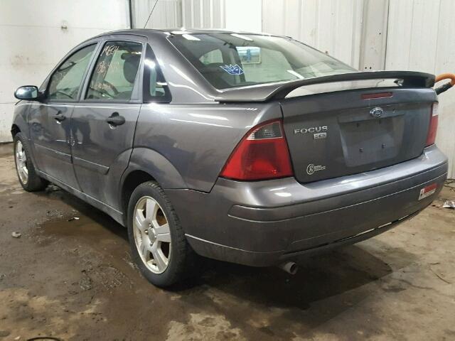 1FAHP34N97W248184 - 2007 FORD FOCUS ZX4 GRAY photo 3