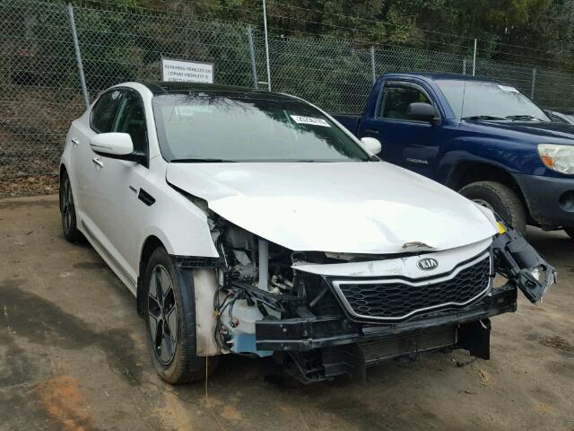 KNAGM4AD0D5055274 - 2013 KIA OPTIMA HYB WHITE photo 1