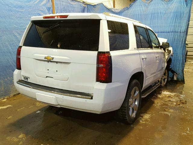 1GNSKCKC1FR748814 - 2015 CHEVROLET TAHOE K150 WHITE photo 4