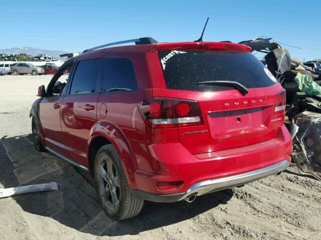 3C4PDCGG1GT216976 - 2016 DODGE JOURNEY CR RED photo 3