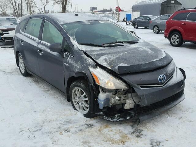 JTDZN3EU8EJ005356 - 2014 TOYOTA PRIUS V GRAY photo 1