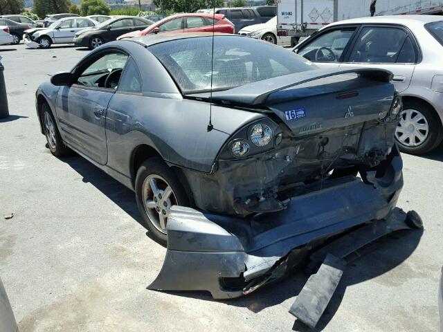 4A3AC34G63E061278 - 2003 MITSUBISHI ECLIPSE RS GRAY photo 3