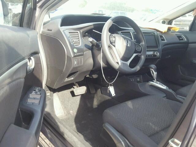 19XFB2F81EE001847 - 2014 HONDA CIVIC EX გრაფიტი ფოტო 9