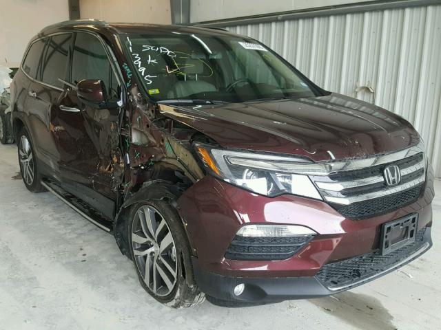 5FNYF6H09HB015960 - 2017 HONDA PILOT ELIT MAROON photo 1