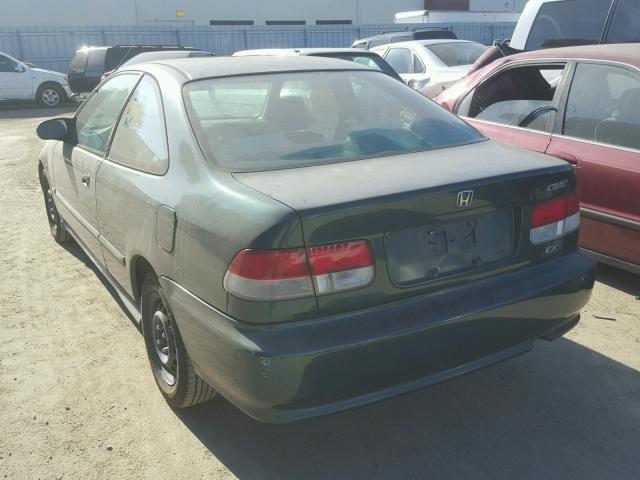 1HGEJ8245YL075239 - 2000 HONDA CIVIC EX GREEN photo 3