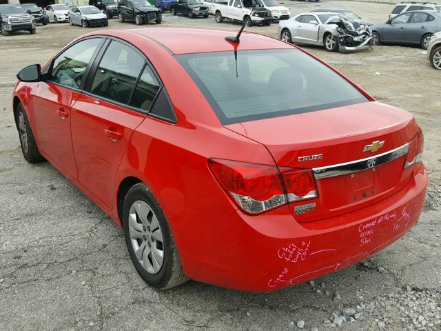 1G1PA5SH3E7449627 - 2014 CHEVROLET CRUZE LS RED photo 3