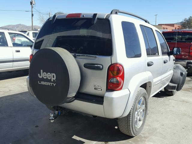 1J8GL58K84W236092 - 2004 JEEP LIBERTY LI SILVER photo 4