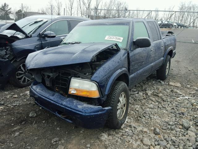 1GTDT13X23K121323 - 2003 GMC SONOMA BLUE photo 2