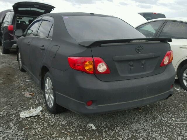 2T1BU4EE9AC299875 - 2010 TOYOTA COROLLA BA BLACK photo 3