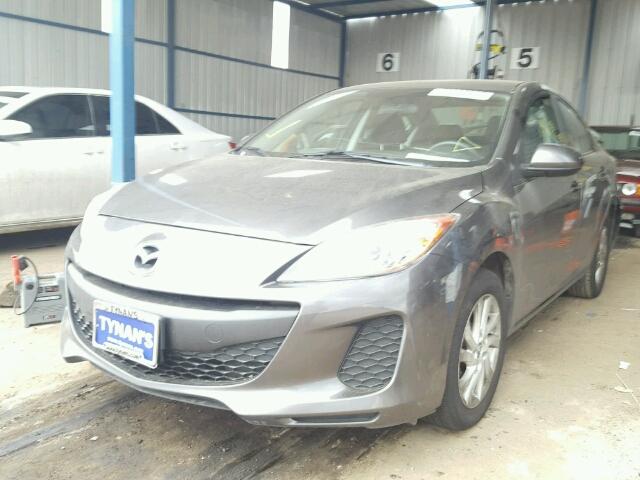 JM1BL1V7XD1762344 - 2013 MAZDA 3 I GRAY photo 2