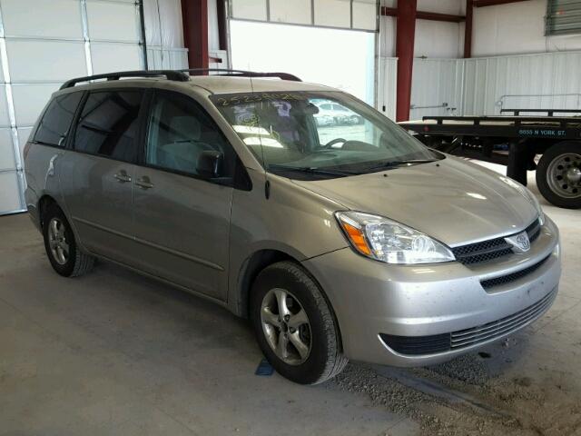 5TDZA23C34S026438 - 2004 TOYOTA SIENNA CE GRAY photo 1