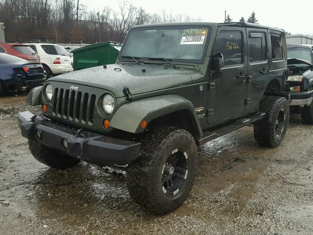 1J4GA59147L214173 - 2007 JEEP WRANGLER S 绿色 照片 2
