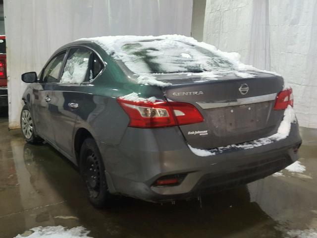 3N1AB7APXGY331870 - 2016 NISSAN SENTRA S GRAY photo 3