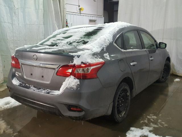 3N1AB7APXGY331870 - 2016 NISSAN SENTRA S GRAY photo 4