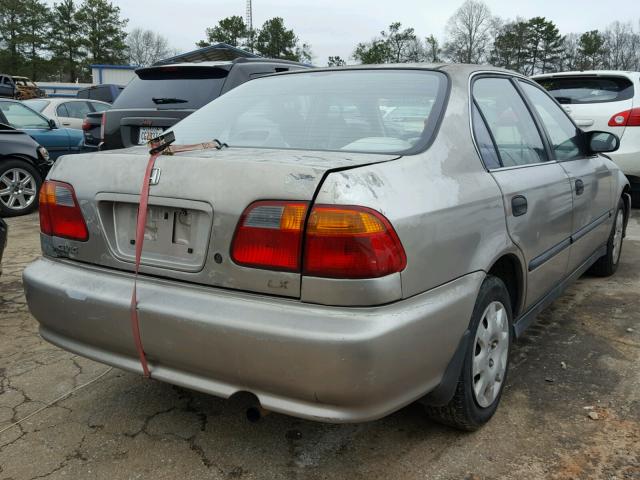 1HGEJ6676YL067787 - 2000 HONDA CIVIC LX SILVER photo 4