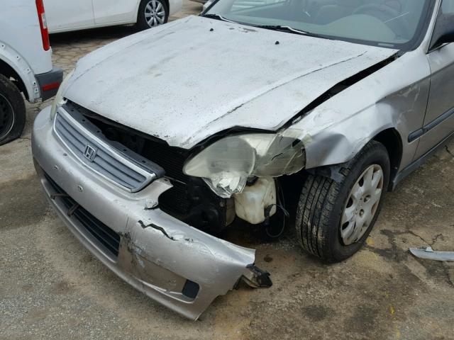 1HGEJ6676YL067787 - 2000 HONDA CIVIC LX SILVER photo 9