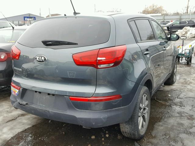 KNDPB3AC7E7574497 - 2014 KIA SPORTAGE B GRAY photo 4