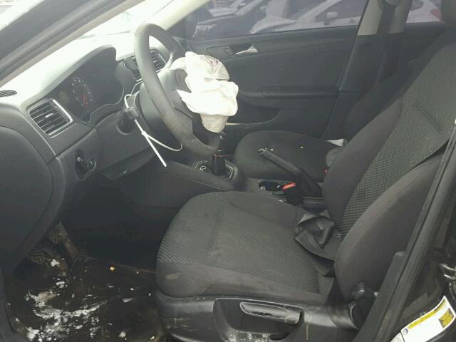 3VW1K7AJ2DM256431 - 2013 VOLKSWAGEN JETTA BASE 黑色 照片 5