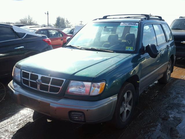 JF1SF6550XH701248 - 1999 SUBARU FORESTER S GREEN photo 2