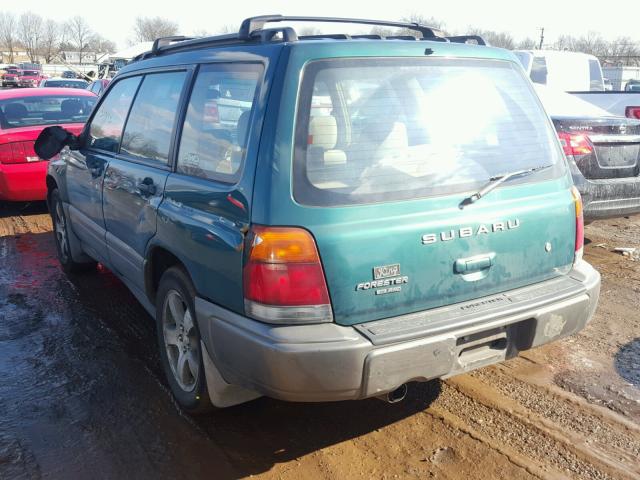 JF1SF6550XH701248 - 1999 SUBARU FORESTER S მწვანე ფოტო 3