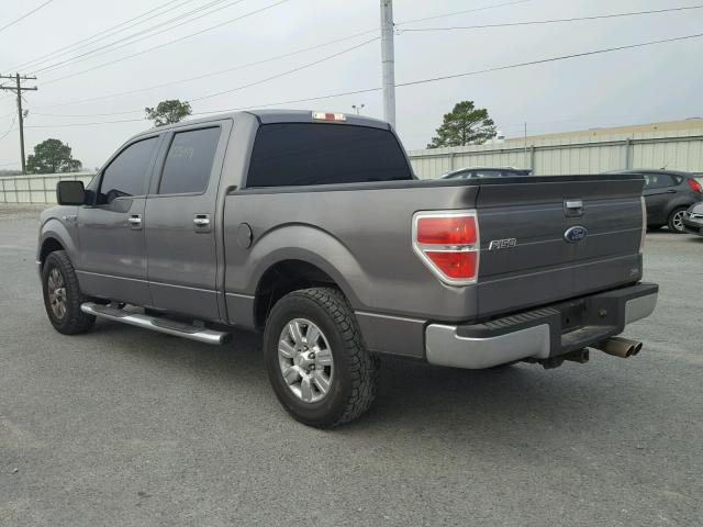 1FTFW1CV6AFA35341 - 2010 FORD F150 SUPER GRAY photo 3