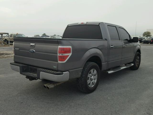 1FTFW1CV6AFA35341 - 2010 FORD F150 SUPER GRAY photo 4