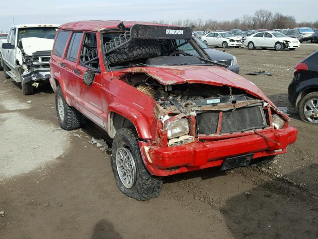 1J4FJ68S5WL145522 - 1998 JEEP CHEROKEE S RED photo 1