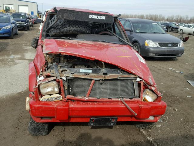 1J4FJ68S5WL145522 - 1998 JEEP CHEROKEE S RED photo 7