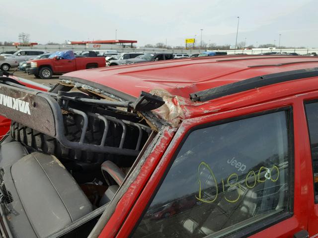 1J4FJ68S5WL145522 - 1998 JEEP CHEROKEE S RED photo 9