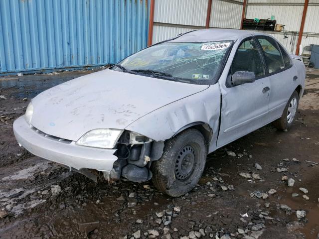 1G1JC524727233496 - 2002 CHEVROLET CAVALIER B SILVER photo 2