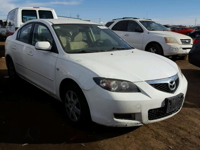 JM1BK12G381869331 - 2008 MAZDA 3 I WHITE photo 1