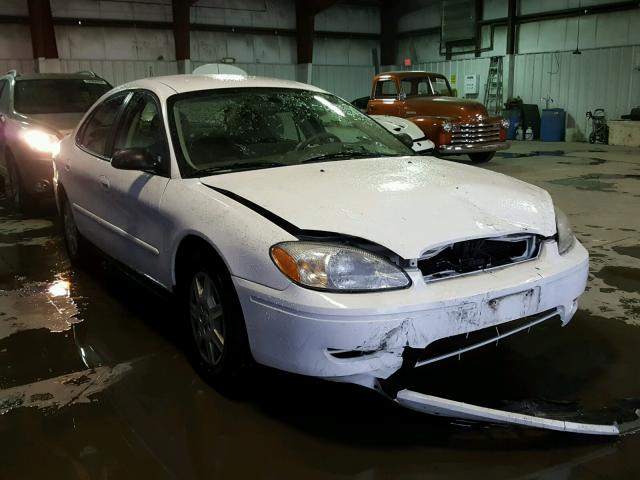 1FAFP53U46A260055 - 2006 FORD TAURUS SE WHITE photo 1