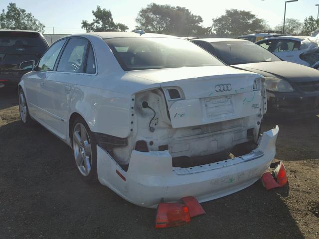 WAUEF78E16A227680 - 2006 AUDI A4 S-LINE WHITE photo 3