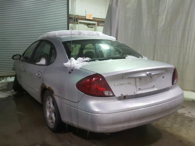 1FAFP53262G190113 - 2002 FORD TAURUS SE SILVER photo 3