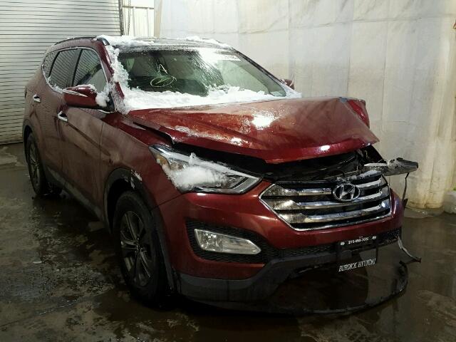 5XYZUDLB2EG232486 - 2014 HYUNDAI SANTA FE S MAROON photo 1