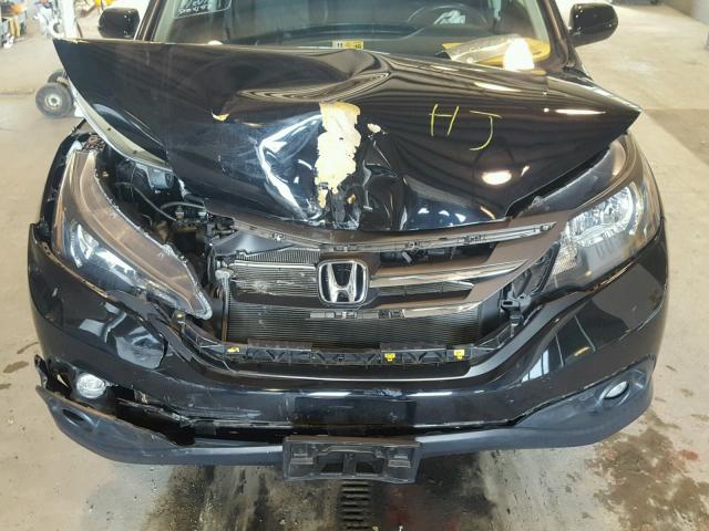 2HKRM4H7XEH669228 - 2014 HONDA CR-V EXL BLACK photo 7